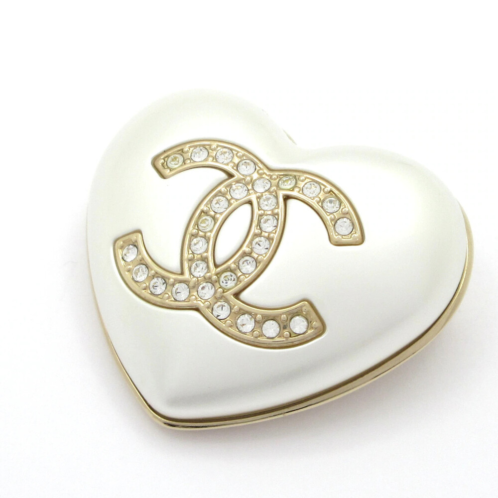 Chanel White Gold Faux Pearl Hardware #348633C97B